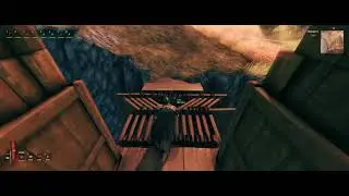 Valheim - Working Drawbridge! (automatic doors mod)