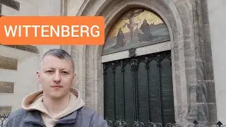 Виттенберг. Замковая церковь и 95 тезисов Мартина Лютера.