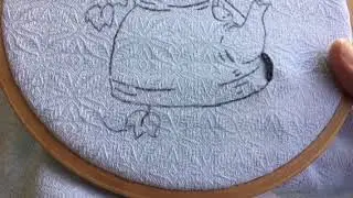 Hand embroidery beginners project 2..kitchen towel series..