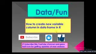 R Tutorial 7.Basic R Tutorials|How to add new column in data frame|data frame operations in R