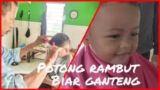Nangis minta Potong rambut potong rambut biar Ganteng Ray dan El ll cara memotong rambut