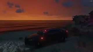 Beautiful Sunset with Natural Vision Evolved and Volumetric Clouds
