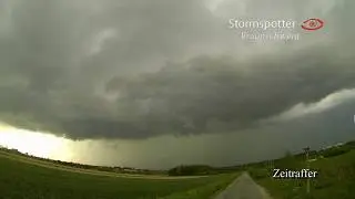 Hagelunwetter mit Böenfront und Starkregen im Raum BS - Spotting 13.05.2017