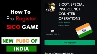 How To Pre Register SICO Mobile Game | sico game pre registration | sico pre registration kaise kare