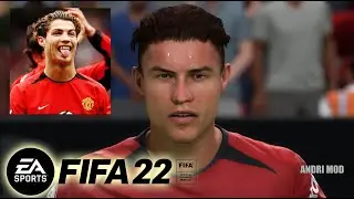 FIFA 22  - DOWNLOAD FACE CRISTIANO RONALDO SLICK BACK HAIR VERSION