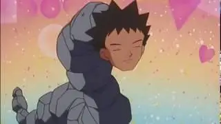 Pokemon - Brock transforms into Onix