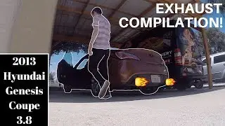 Straight Piped 2013 Genesis Coupe 3.8 Exhaust Compilation!