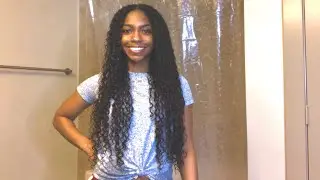 Curly To Straight • Wrapping Tailbone Length Hair + What Is My Race??