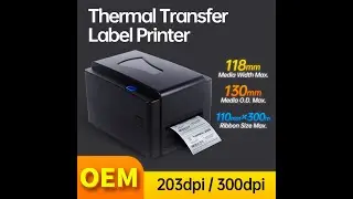 🔥🔥SALE🔥🔥T4301 dpi Desktop Thermal Transfer Barcode Printer Printing