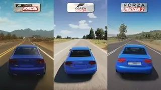 Forza Horizon vs Forza Horizon 2 vs Forza Horizon 3 - Audi RS4 (B7) Sound Comparison