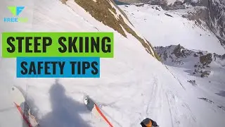 5 TIPS To Improve Your Safety whilst STEEP SKIING | Mickeys Ears Couloir Tignes
