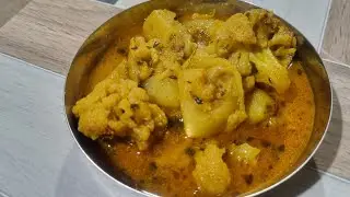 নিরামিষ ফুলকপি আলুর তরকারি || niramish fulkopi recipe 