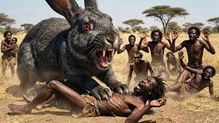Life 3.6 Million Years Ago | A Prehistoric Man Faces a Terrifying Giant Rabbit