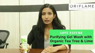 LOVE NATURE Purifying Gel Wash with Organic Tea Tree & Lime | Oriflame Nepal
