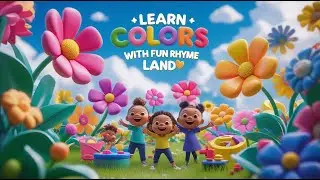 Colorful Flowers | Learn Colors with Fun Rhyme | Kids Song | Rhyme Land