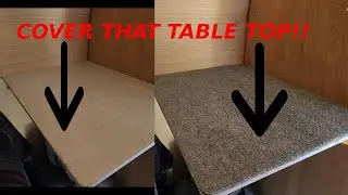 Conversion Van Table Top Carpet covering Ford E150 E250 E350