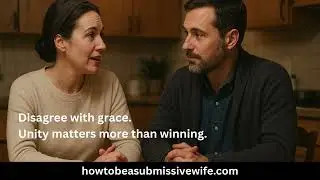 A Submissive Wife Knows To Disagree with grace, Unity matters more than winning