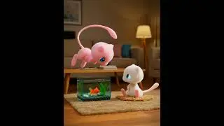 AI Just Created a New Pok&eacute;mon&hellip; and It's INSANE! 🤯, It's Twin Baby Mew #shorts #aipokemon