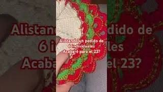 Individual navide&ntilde;o #crochet #tejedoras #pasoapaso #crochetnavide&ntilde;o #knittig #r&aacute;pidoyf&aacute;cil