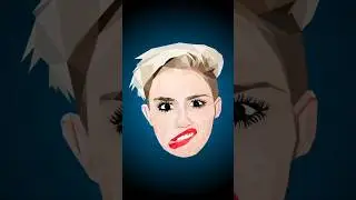 Miley Cyrus Low Poly Speed Art!#mileycyrus #lowpoly #speedart #digitalart #illustration