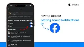 How to Disable Facebook Group Notifications | Turn Off Group Alerts Easily