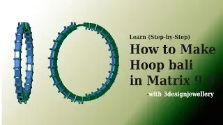 ||🔷How To Make HOOP Bali🔷#rhino matrix tutorial #rhino matrix tips #matrix 9 #gemvision matrix 9