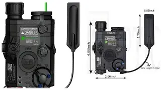 New Airsoft PEQ15 UHP Visible Green Laser with IR & White LED Flashlight