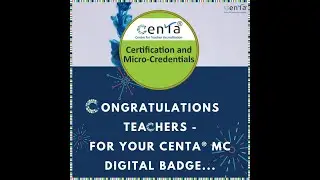 CENTA Micro-Credential badge!