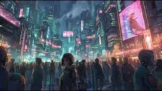 2090 Cyberpunk Night City | Immersive 4K Journey Through Tomorrow