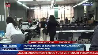 El TSE inicia hoy con el conteo manual de papeletas de diputados electos.