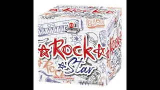 ROCK STAR  16 SHOT CAKE FROM @SunwingFireworks #fireworks #demo #pyro #pyroaddicts #4thofjuly2025