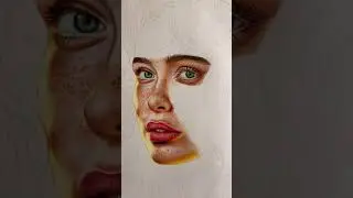 Bringing Freckles and Soulful Eyes to Life with a Pencil ✨ #artfromphoto #lifeisbutadream #art