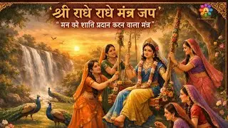  राधा नाम जप 🌸 | हर संकट को हरने वाला दिव्य मंत्र | Peace & Positivity ✨🕊️#radheradhe #radhekrishna 