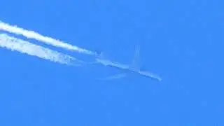 【Aircraft Contrails】Air Canada flight AC2285 Tokyo (NRT)&rarr;Shanghai (PVG) Boeing 777-333(ER) C-FIUV