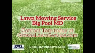 Lawn Mowing Service Big Pool MD Washington County Maryland Grosh's Lawn Service