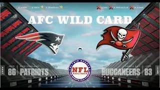 NFL REALIGNED 2025 AFC Wild Card Rd - New England Patriots (10-7) @ Tampa Bay Buccaneers (12-5)