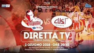 DIRETTA - Valentino Basket -  Cus Genova Basket - 02.06.2018