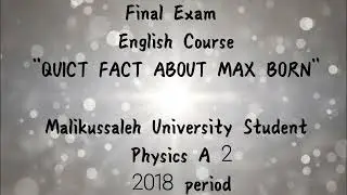 Phisics Education A2 - QUICT FACT MAX BORN
