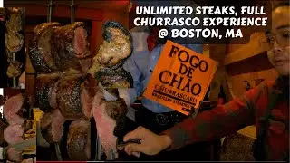 Brazilian full churrasco experience, @ FOGO DE CHAO, MA, unlimited steaks,  salad barEp 17