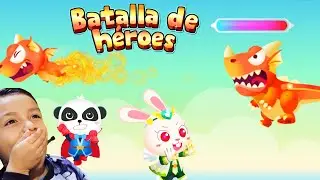 Jugando Batalla de Héroes del Pequeño Panda PARTE 3 | Juegos para Niños
