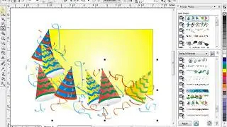 Corel Draw Effect Menu Artist Media, Bevel, Envelop, Blend, Lens