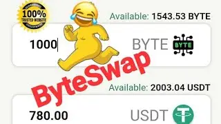 HOW TO CONVERT BYTE to USDT