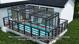 Transform Your Poolside: Nison Sliding Sunroom and Pool Enclosure