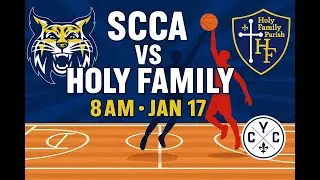 Saturday Morning Hoops! CYC Battle at Holy Family Parish between SCCA and Holy Family 🏀✨