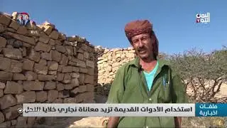 مهنة  نجارة خلايا النحل مهنة صعبة وشاق