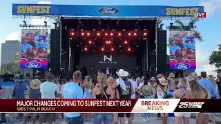 Sunfest announces changes for 2025 festival