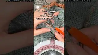 how to bind off panels using the crochet method + waste yarn #sentroknittingmachine