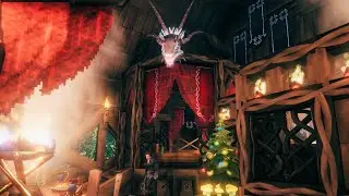 Decorating Garllok's Longhouse: The Hidden Bedroom - Timelapse - Valheim