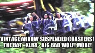 Classic Arrow Dynamics Suspended Roller Coasters! The Bat, XLR-8, Big Bad Wolf! MORE!