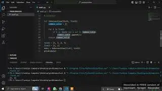 Return common value /// Python problem solving tutorial